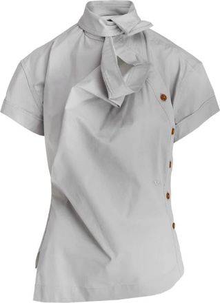 Vivienne Westwood Elegante SS Ming Shirt in Grijs - Dames - Overhemden - Grijs - S - Overhemden