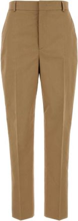 Moschino Tan Tapered Flat Front Pants