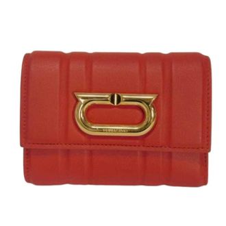 Ferragamo Pre-owned Wallet (tri-fold) - Dames - Pre-owned - Rood - Maat: ONE Size