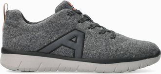 Mephisto Mens Malibou Lace Up Wool Sneakers In Dark Grey