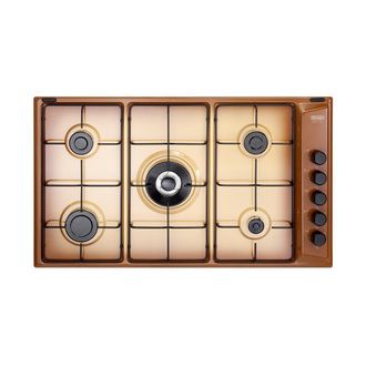 DeLonghi Placa De Cocina Delonghi Flt 59 Dd Cobre Empotrada 86 Cm Gas 5 Fuegos