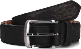 Rehab Belt Stones Sand - Heren - Accessoires - Zwart - Maat: 115 CM Leer