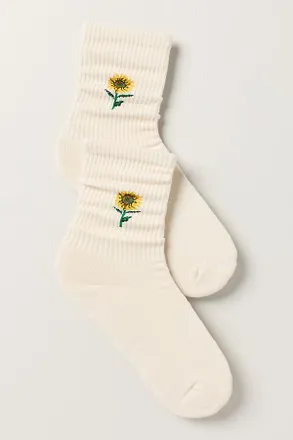 American Trench Flower Icon Crew Socks