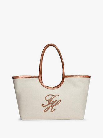 Tommy Hilfiger Pure Linen Canvas Tote Bag