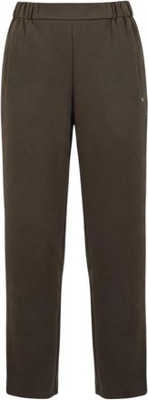 ottod'Ame Gabardine Straight Broeken - Dames - Straight fit broeken - Groen - S - Broeken