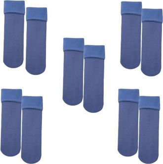 Generic Super Plush & Thermal Socks | Your Cuddly Companions for Winter - Womens Extra Warm Fleece-Lined Winterwear, Cosy Thick Ladies Essential (Blue)