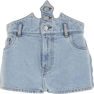 Coperni Dames, Korte broeken, Blauw, Maat: XS Denim