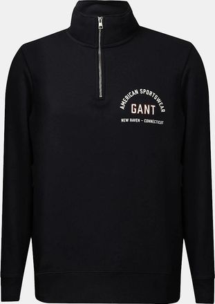 GANT Mens Printed Graphic Half Zip Fleece - Blue - Size: 40