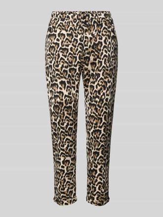 Freequent Schmale Hose mit elastischem Bund Modell NANNI in Hellbraun, Gr&ouml;&szlig;e XL