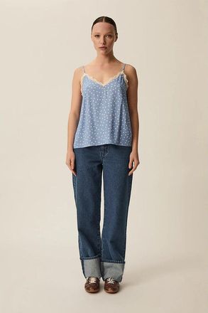 des petit hauts Tanktop met dunne bandjes en polka dot, TOUTOU