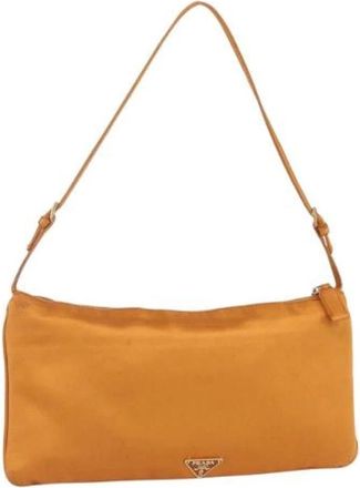 Prada Pre-owned Shoulder Bags, female, Orange, Size: ONE SIZE Pre-owned Shoulder Bag