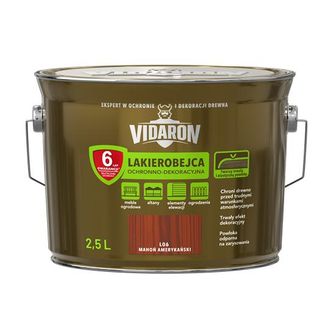 OEM Vernice Protettiva E Decorativa Vidaron Per Legno 2,5 L Mogano Americano L09