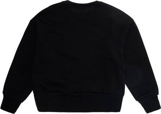 N&deg;21 Crewneck Sweatshirt Girls Cotton Black Hoods & Sweatshirts