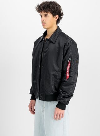 Alpha Industries Bomberjacke ALPHA INDUSTRIES Coach Logo Jacket, Herren, Gr. XXL, schwarz, Obermaterial: 100% Nylon, Jacken Bomberjacke