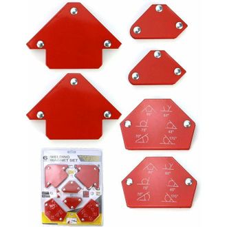 OEM 6 Imanes De Soldadura, Posicionadores Magn&eacute;ticos De Soldadura, &Aacute;ngulos De Soldadura De 30&deg;/45&deg;/60&deg;/75&deg;/90&deg;/105&deg;/120&deg;/135&deg;, Fuerza De Retenci&oacute;n De 6,8 