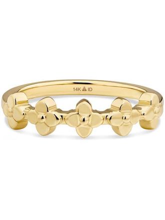 Devata Clover Ring in 14K Gold, 5mm in Yellow Gold at Nordstrom, Size 8