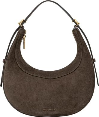 Coccinelle Gestructureerde Crossbody Tas - Dames - Schoudertassen - Groen - ONE Size - Leer - Tassen
