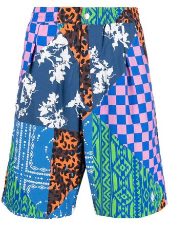 Marcelo Burlon Bermuda al ginocchio - Blu