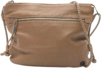 Gucci Pre-owned Cross Body Bags, female, Brown, Size: ONE SIZE Pre-owned Interlocking G Leather Shoulder Bag