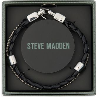 Steve Madden Braided Rope Chain Bracelet in Black at Nordstrom Rack