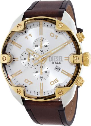 Diesel Spiked Chronograph Quartz Silver Dial Mens Watch DZ4665