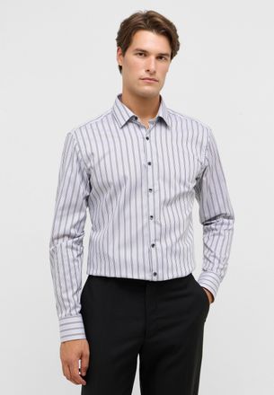 Eterna Langarmhemd ETERNA SLIM FIT, Herren, Gr. 43, Normalgr&ouml;ssen, schwarz, Twill, 100% Baumwolle, schmal, Manschette, Hemden Langarmhemd, NON IRON (b&uuml;gelfre