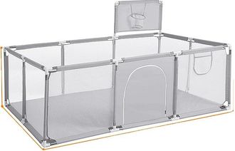OEM Parque Infantil, Dise&ntilde;o Port&aacute;til, Seguro Para Ni&ntilde;os, Rectangular Gris