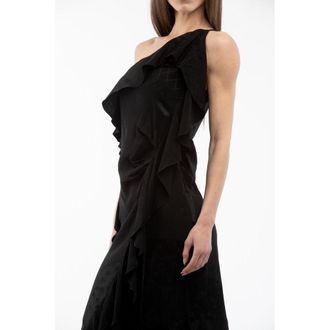 Moschino Womens Black Viscose Cocktail Dress