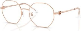 Tory Burch 52mm Irregular optical glasses in Copper at Nordstrom