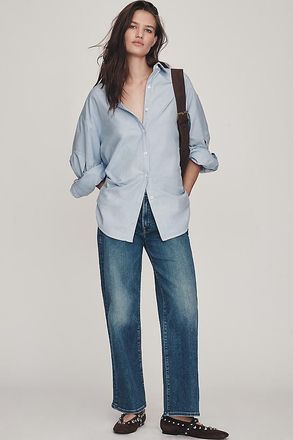 Mother The Maven Ankle Mid-Rise Wide-Leg Jeans