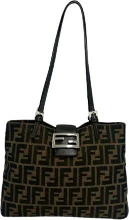Fendi Pre-owned Borsa a Spalla in Tela e Pelle Zucca - - Pre-owned - Donna - Marrone - ONE SIZE