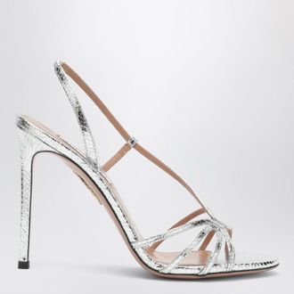 Aquazzura Talk To Me Sandal 105 silver