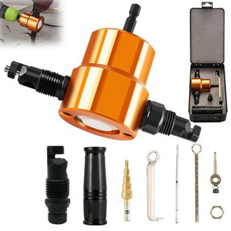 OEM Juego De Punzonadoras Para Chapa Met&aacute;lica, Cortador De Placas Para Taladro El&eacute;ctrico De Doble Cabezal, Herramientas Para Chapa Met&aacute;lica Ajustables A 3
