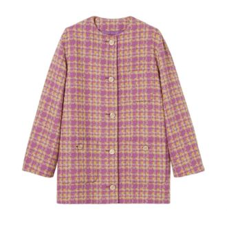 Gucci Boucl&eacute; Jacket - female - Gucci - Light Jackets - Pink - XS - Jackets