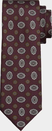 Brioni Men & apos;s Medallion Silk Tie