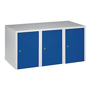 EKO V-part - Armario Superior M&uuml;nchen 3 Compartimentos Azul Genciana