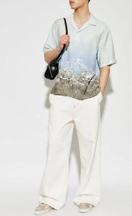 Sams&oslash;e & Sams&oslash;e Shirt Saayo, Mens, Light Blue
