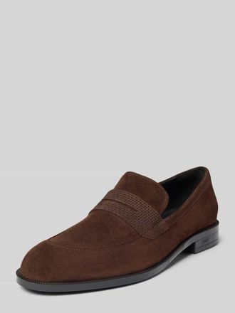 HUGO BOSS Loafer aus echtem Leder Modell TAYIL in Dunkelbraun, Gr&ouml;&szlig;e 40