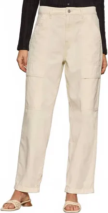 Sanctuary High Rise Straight Pants In Off White