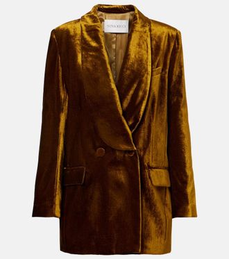 Nina Ricci Blazer doppiopetto in velluto