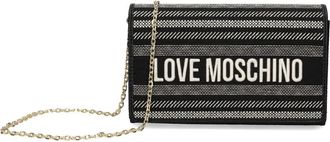 Love Moschino Borsa a tracolla con ricamo - Nero