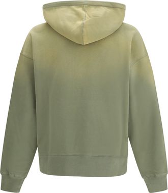 Axel Arigato Mens Grip Hoodie Deep Lichen Green Cotton Sweatshirts Sweater