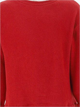 1+ in the family Stretch Cotton Knit Sweater - Red