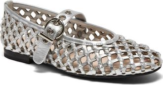 Silent D Womens Blessie Flat Shoes In Silver