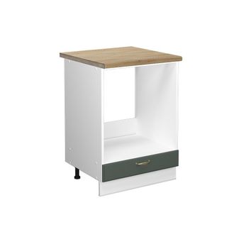 Vicco Armario Para Horno Empotrado Fame-line, Verde Dorado Casa De Campo, 60 Cm, Et Roble, Vicco
