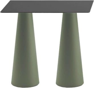 Plust Mesa Alta Rectangular Para Taburetes Dise&ntilde;o Interior Exterior Fura T2-h - Verde Oscuro