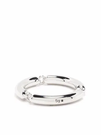 Le Gramme 5g polished link ring - unisex - Sterling Silver - 57