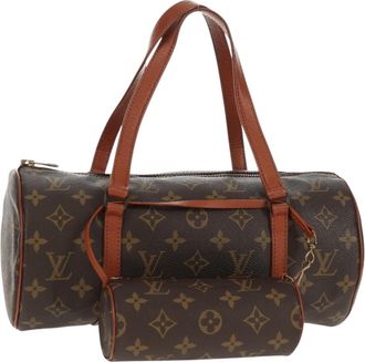 Louis Vuitton Papillon Handbag Monogram Canvas Brown Canvas Handbag (Pre-Owned)