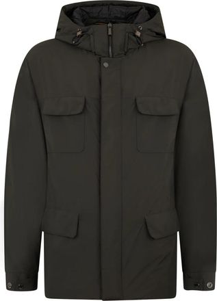 Moorer Hedendaagse Jas met Capuchon - Heren - Parka Jassen - Groen - S - Polyester - Jassen