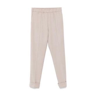 D.exterior Beige Stylish Trousers for Women